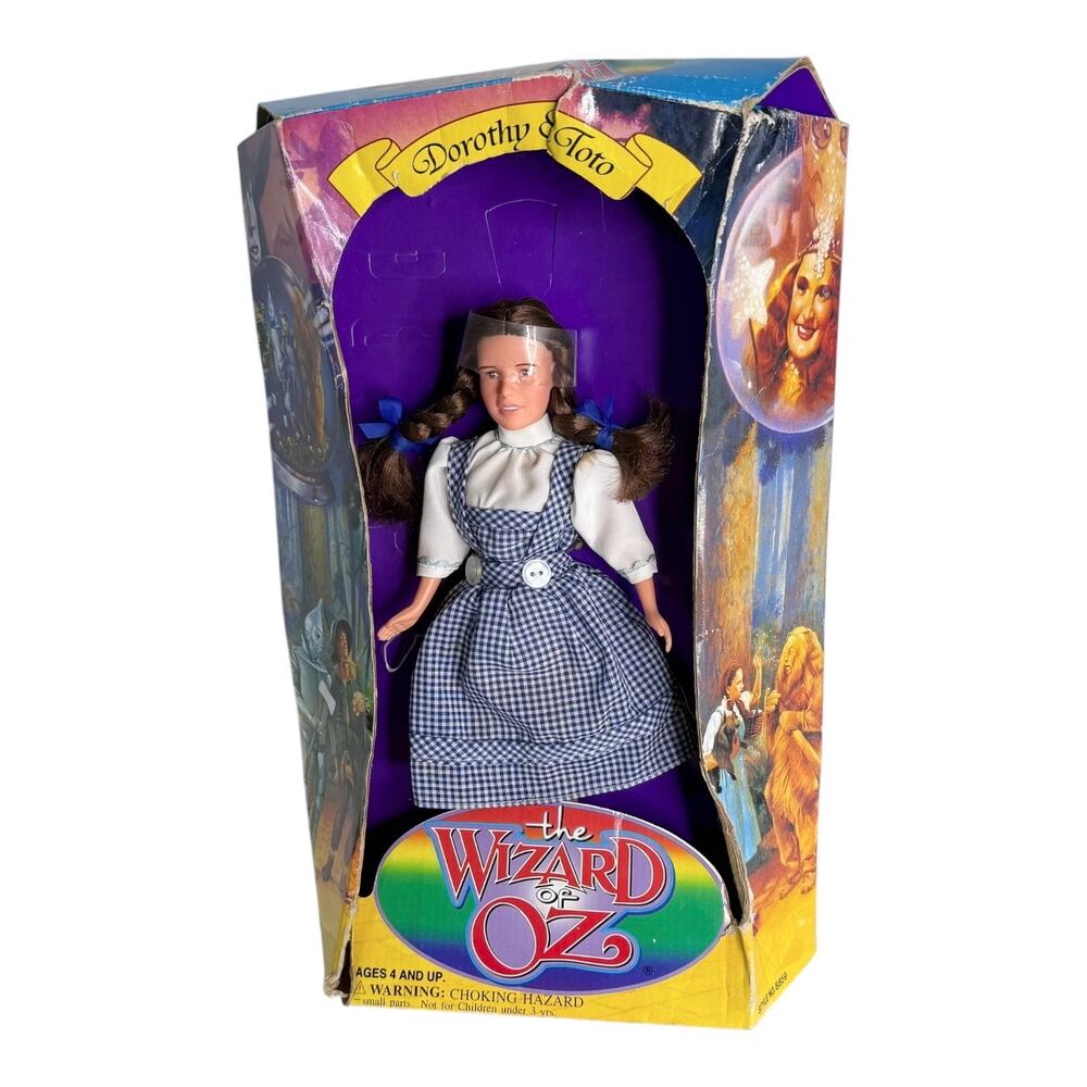 Wizard Of Oz Dorothy Doll Sky Kids 1994 Dress Panties Socks Box Vintage No Toto